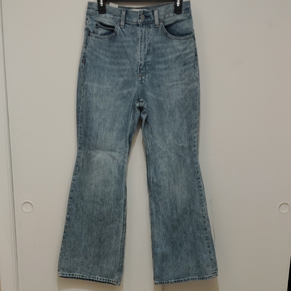 Denim Forum Denim - Denim Forum Blue Flare Wide Leg Jeans